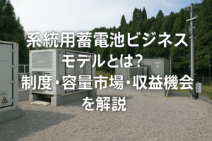 系統用蓄電池ビジネスモデルとは？制度・容量市場・収益機会を解説