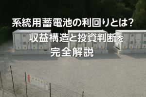 系統用蓄電池の利回りとは？収益構造と投資判断を完全解説
